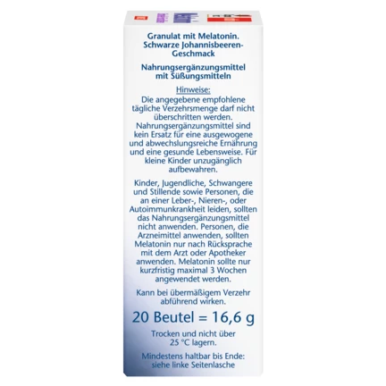 Doppelherz aktiv Melatonin DIRECT Bočni pogled desno