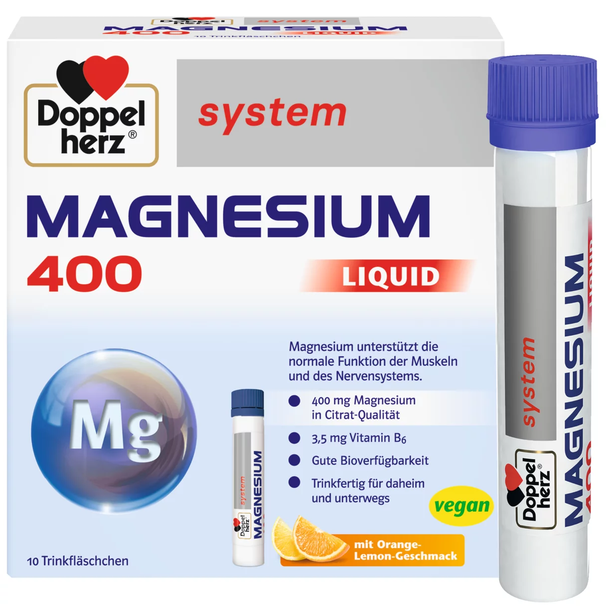 Doppelherz system MAGNEZIJUM 400 TEČNI  Prednji pogled