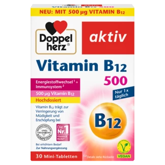 Doppelherz aktiv Vitamin B12 500 Prednji pogled