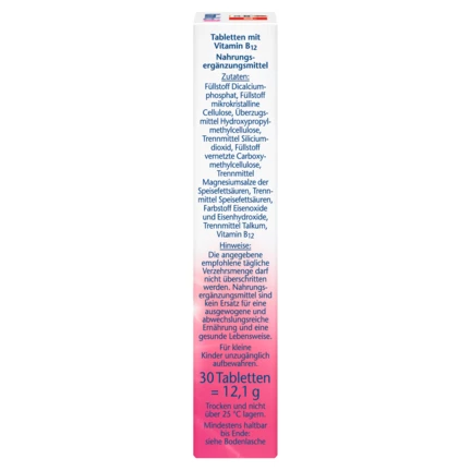 Doppelherz aktiv Vitamin B12 500 Bočni pogled desno