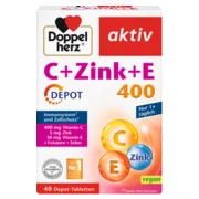 Doppelherz aktiv C + Cink + E 400 DEPOT  Prednji pogled