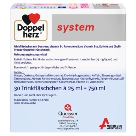 Doppelherz system VITAMIN B12 PLUS ENERGY  Bočni pogled desno