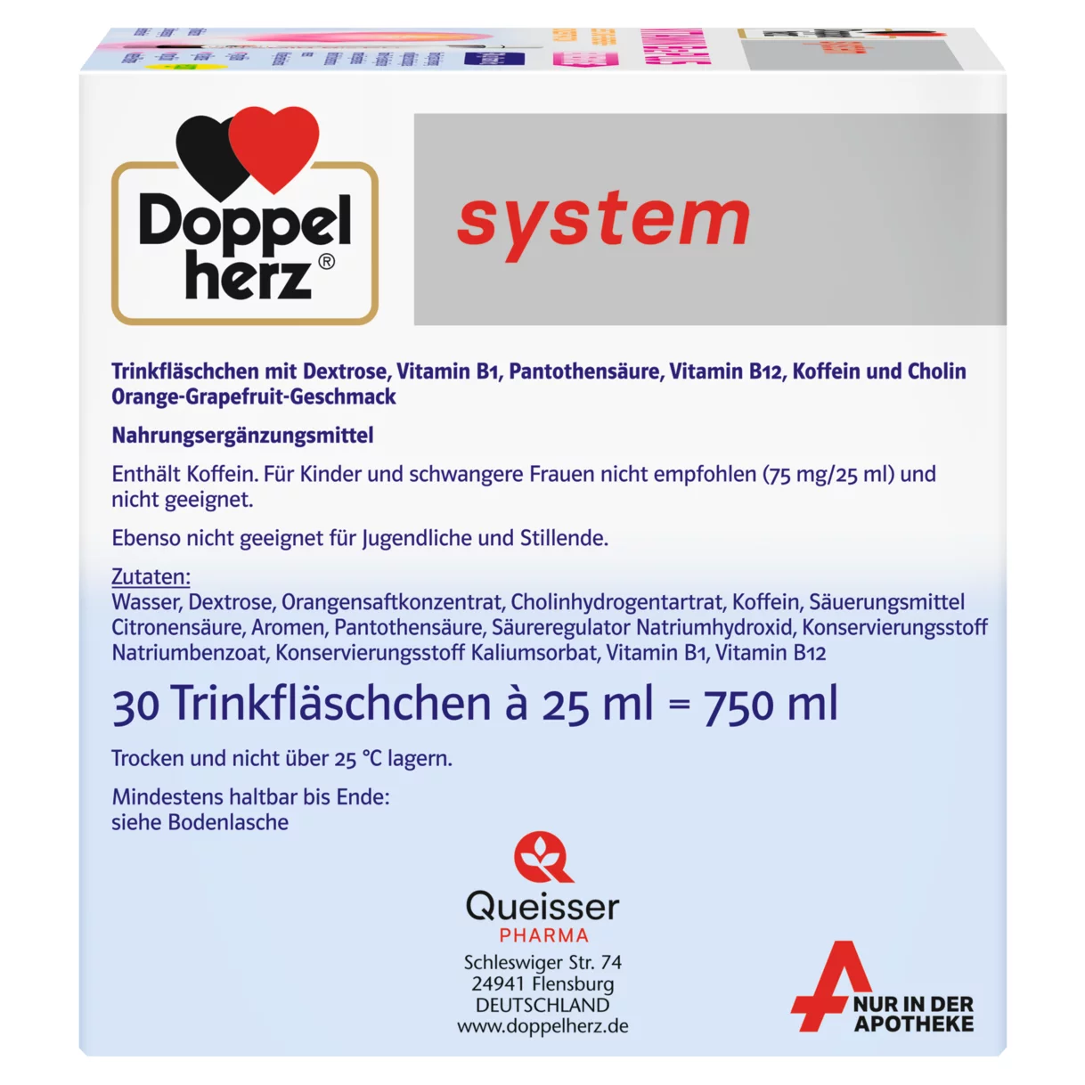 Doppelherz system VITAMIN B12 PLUS ENERGY  Bočni pogled desno