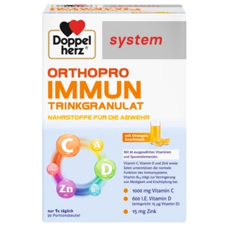Doppelherz system ORTHOPRO IMUN GRANULE ZA PIĆE Prednji pogled