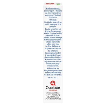 Doppelherz aktiv Vitamin K2 + D3 2500 IU  Bočni pogled lijevo