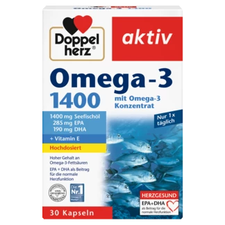 Doppelherz aktiv Omega-3 1400 Prednji pogled