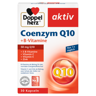 Illustration of the product packaging Doppelherz aktiv Koenzim Q10 front view