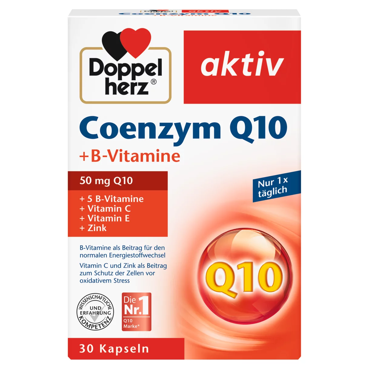 Doppelherz aktiv Koenzim Q10  Prednji pogled