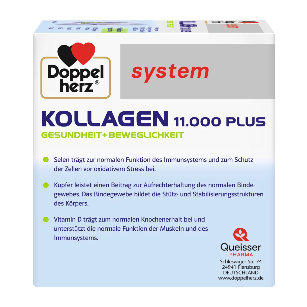 Doppelherz system KOLAGEN 11.000 PLUS  Bočni pogled desno